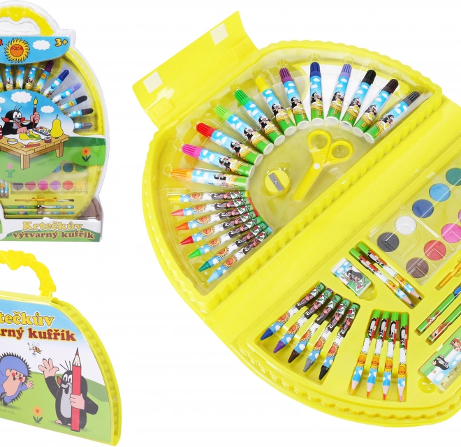 KRTEČEK 50-Piece Art Supplies Case