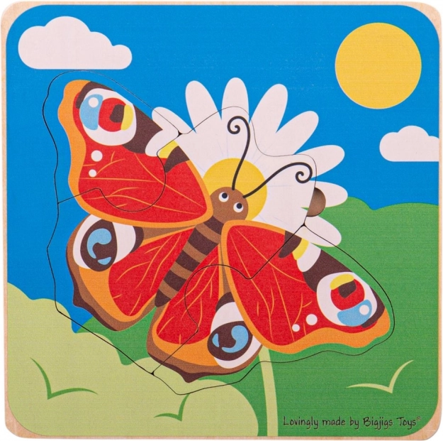 Bigjigs Toys puzzle à encastrer cycles de vie – Papillon
