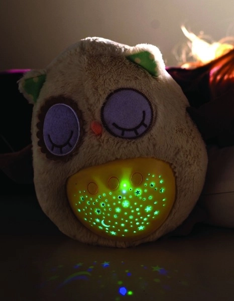 Slaapknuffel - uiltje met licht en geluid