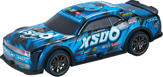 Raceauto met blauwe effecten 19,5 cm