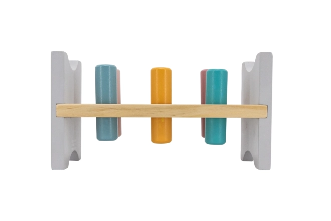 VIGA PolarB Holzbank mit Hammer – Montessori-Spielzeug