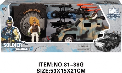 Militaire set met autootje en accessoires