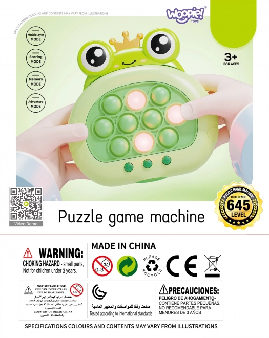Jeu électronique anti-stress Grenouille POP IT