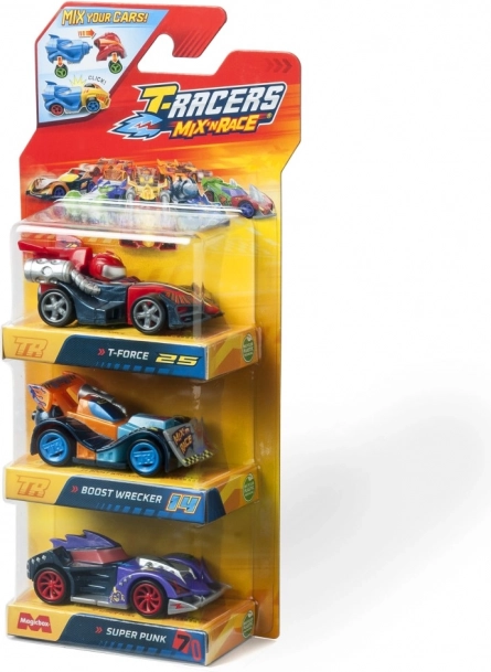 Voitures T-Racers Mix 'N Race 3 pcs