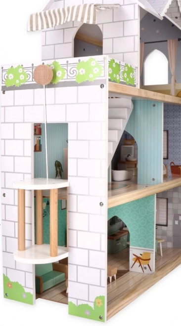Grote houten poppenhuis
