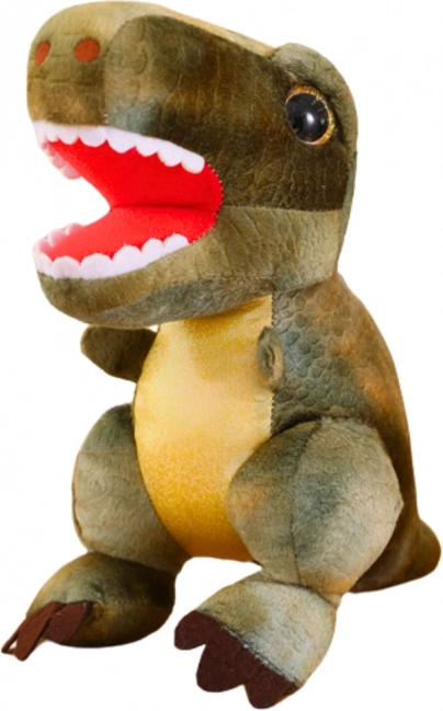 Plush Dinosaur with Leather Texture Green 32 cm