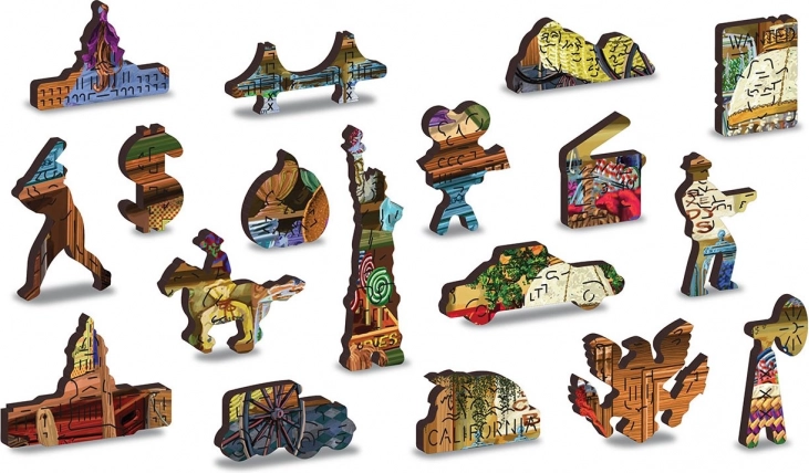 Uniquely shaped pieces with laser details
