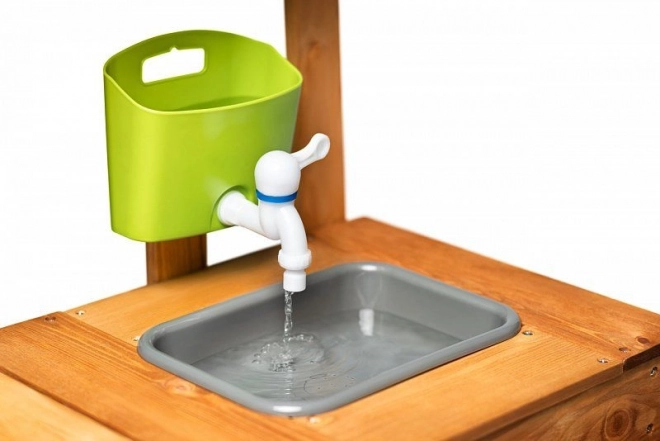 Real sink with faucet for water play