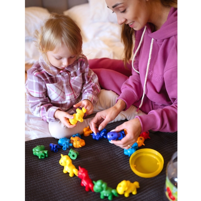 Montessori educatieve set Eenhoorn voor stapelen "Voeg letters toe" 13 stuks