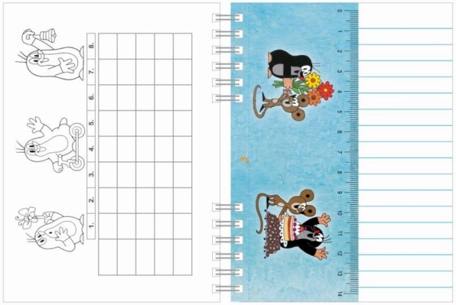 A6 Notebook with Spiral Binding - Mole