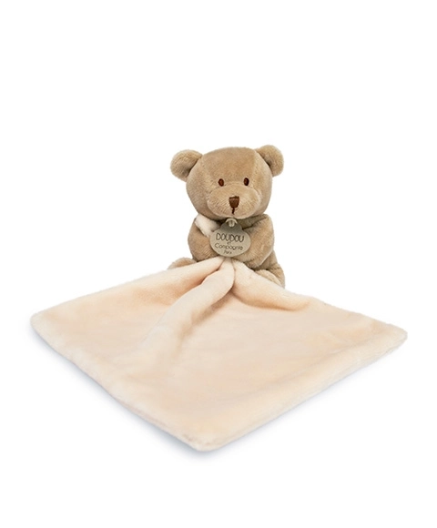 Doudou Geschenkset - beertje met knuffeldoekje 10 cm
