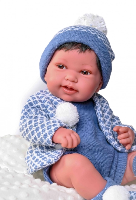 Antonio Juan - realistische baby pop met volledig vinyl lichaam 42 cm