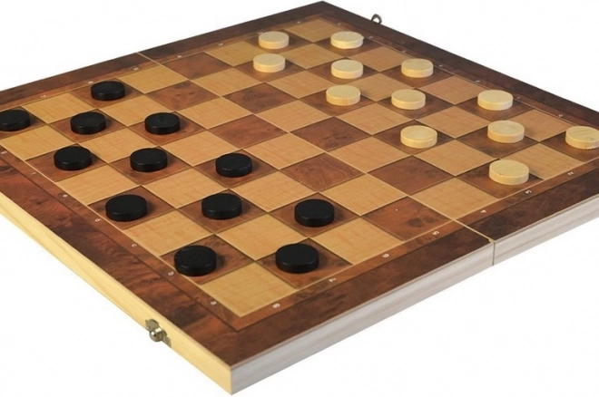 Schaakset met schaakbord 44 x 44 cm