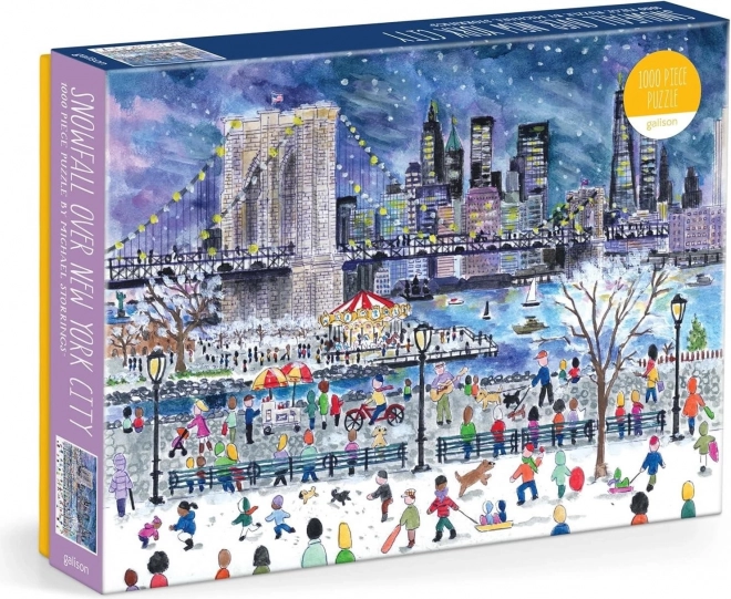 Puzzel Sneeuwstorm boven New York 1000 stukjes GALISON