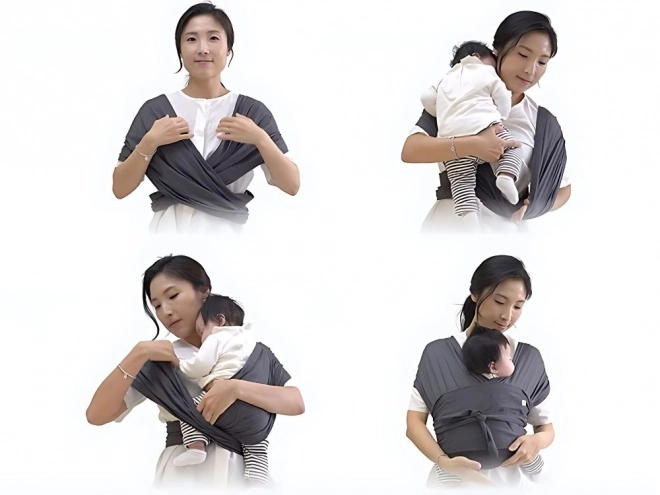 Ademend stoffen draagdoek voor baby's