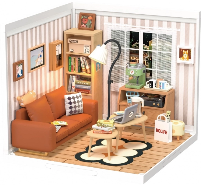 RoboTime miniature de maison salon confortable