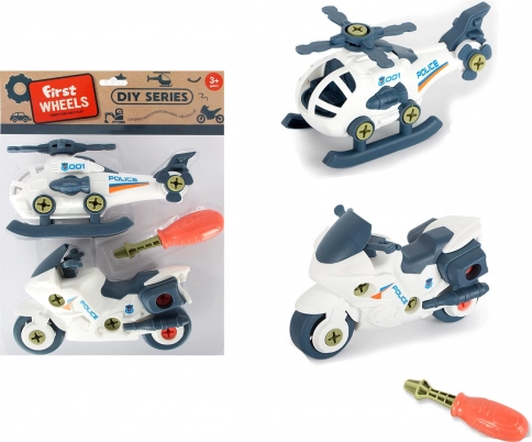 Vehicles set with screwing