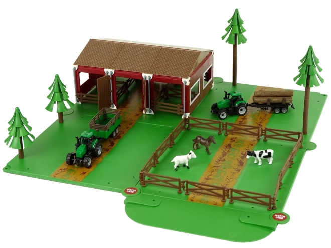 Farm Animal Playset with Tractors