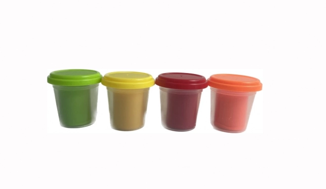 Kleimodel voor kinderen - 4 potjes