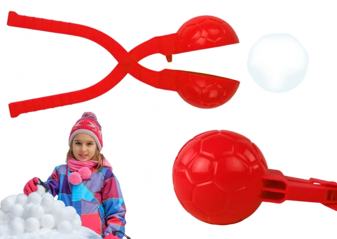 Sneeuwbalmachine Patroon Rood 20cm x 5cm x 5cm