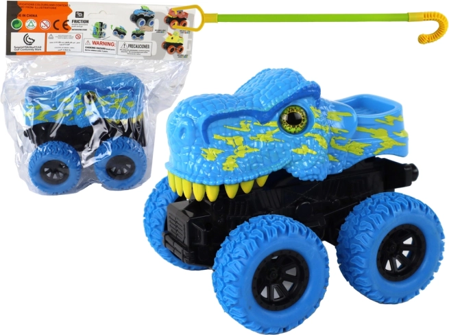 Off-road Dinosaur Car with Rubber Wheels Blue