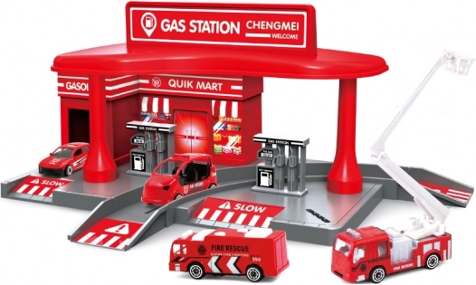 Fire Station with 2 Cars