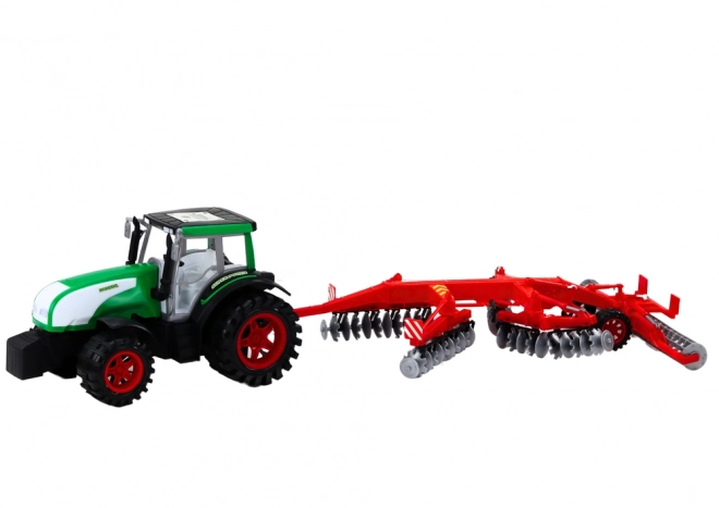 Tractor met aanhanger speelgoedset