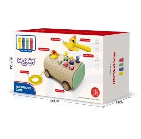 Houten speelgoed WOOPIE voor kinderen - hamer en magnetisch spel