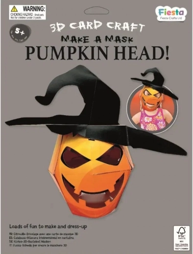Fiesta Crafts Creative Set 3D Pumpkin Mask