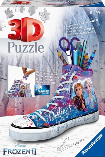 Ravensburger 3D Puzzle Sneaker Frozen 2 – Pencil Holder, 112 pieces