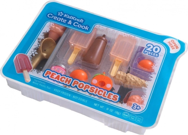 Create your own peach popsicles