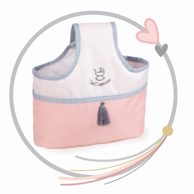 DeCuevas 80586 Poussette Pliable pour Poupées 3 en 1 avec Sac FUNNY 2023 - 70 cm
