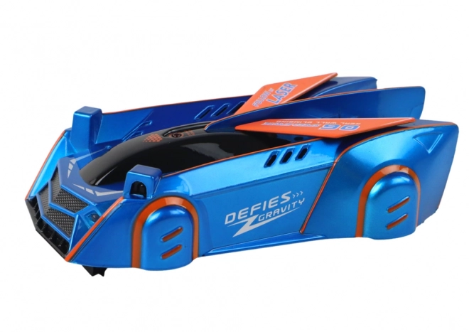 Car on Wall and Ceiling Controlled by Laser