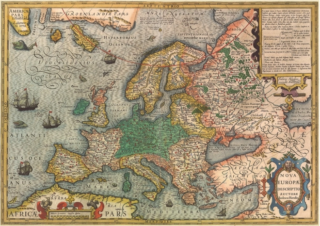 EDUCA puzzel kaart van Europa 1000 stukjes