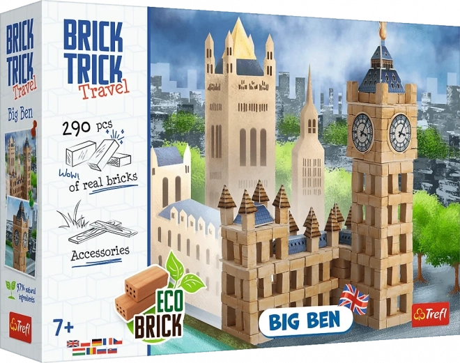 Jeu de construction en vraies briques TREFL Brick Trick Travel – Big Ben, 290 pièces