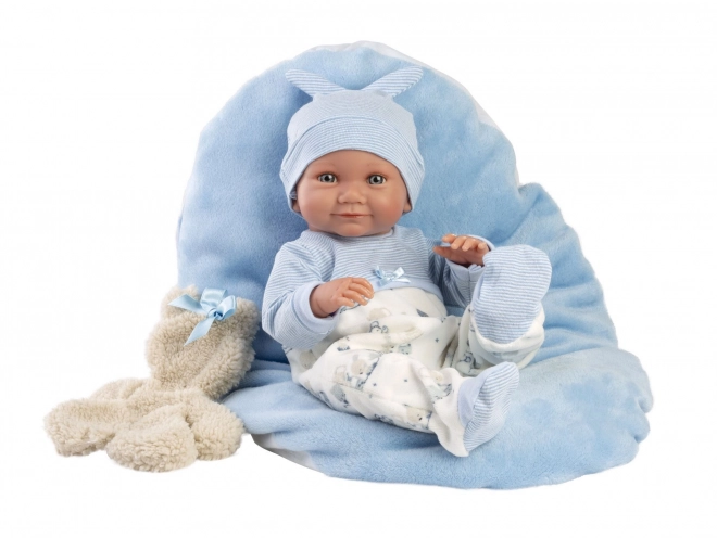 Llorens 73807 NIEUW GEBOREN JONGEN - realistische pop baby met volledig vinyllichaam - 40 cm