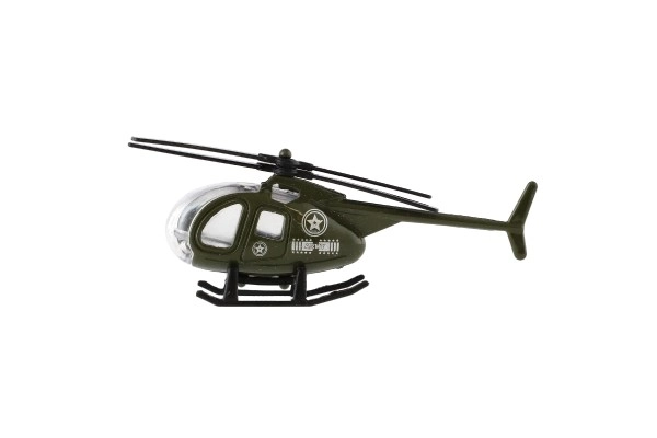 Metalen en plastic helikopter voor kinderen 10 cm
