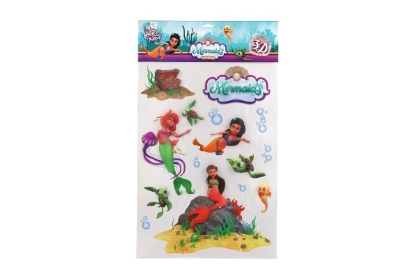 Muurstickers Zeemeermin XXL 3D