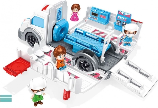 Folding ambulance with figures 30 cm