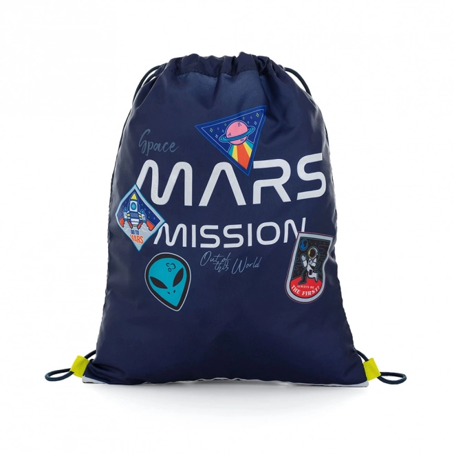 Space II polyester drawstring gym bag