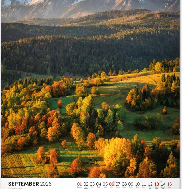 Wandkalender Tatry 2026