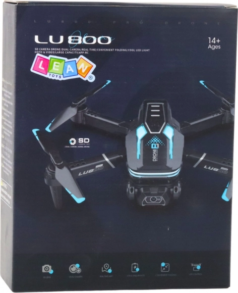 Drone met camera LU800 LED lichten blauw