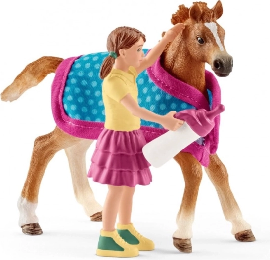 Foal with Girl and Accessories