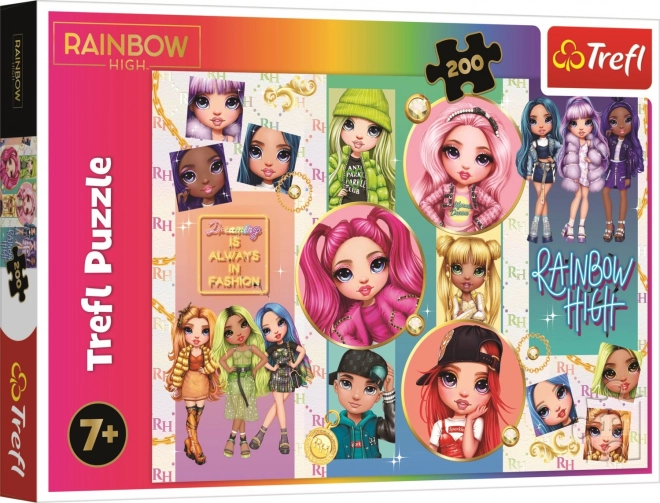 Puzzel 200 stukjes Vriendschap Rainbow High
