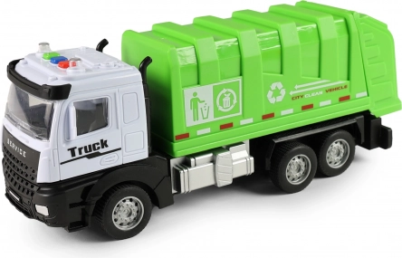 Garbage Truck with Light and Sound, friction drive 25 cm