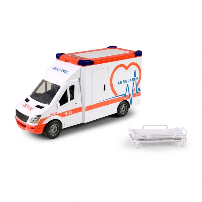 Auto-ambulance met geluid en licht