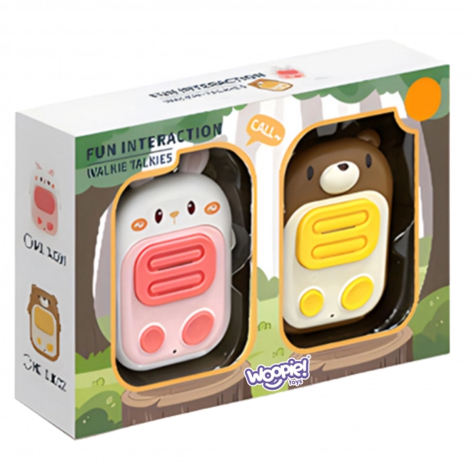 WOOPIE kids’ walkie-talkies bunny and bear – set of 2