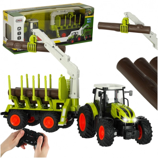 RC tractor with footrest