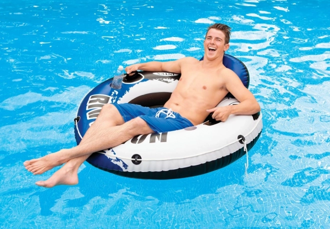 Inflatable Pool Lounger with Backrest