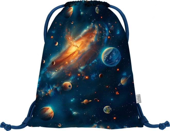 Practical shoe bag with space theme